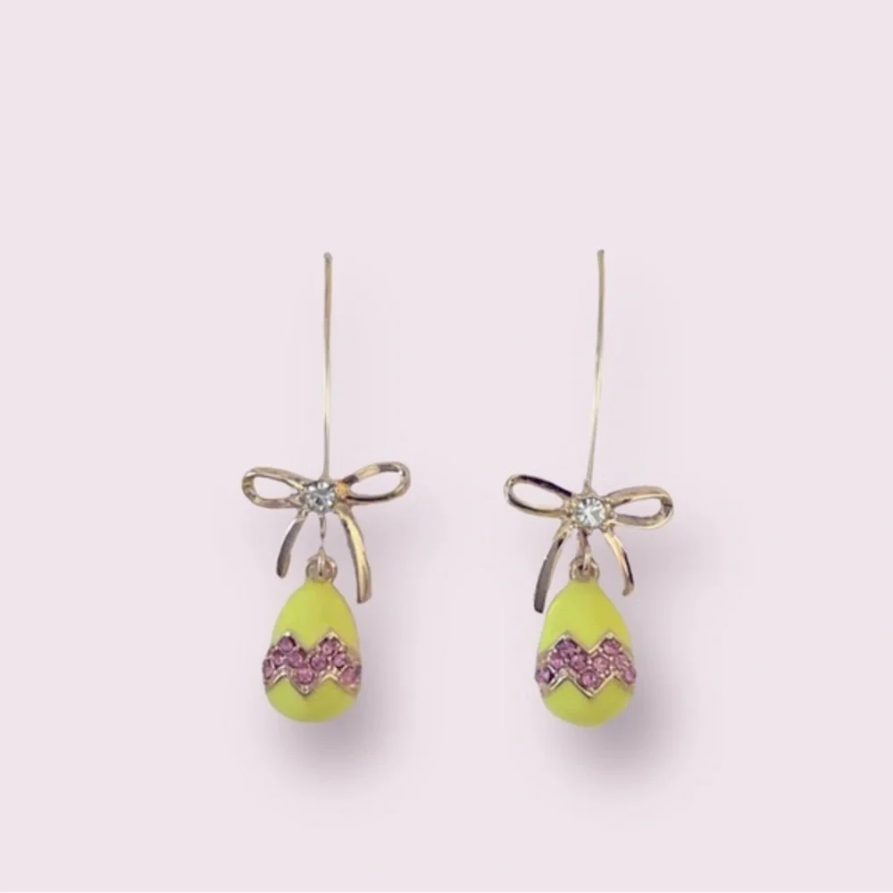 Betsey Johnson Easter Egg Matching Earrings